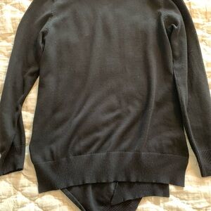 Verve Ami Black Long Sleeve Sweater Asymmetrical- Small